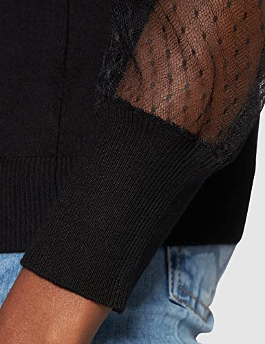 Naf Naf Mercy Pullover, Nero, L Donna