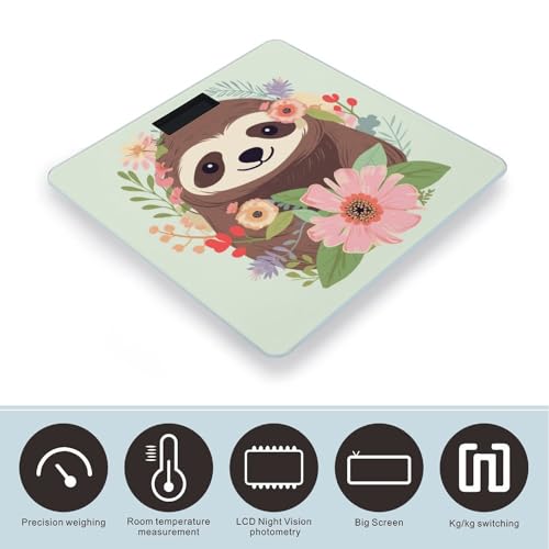 Báscula Digital de Baño FekiLoot con Pantalla Grande miniatura 3