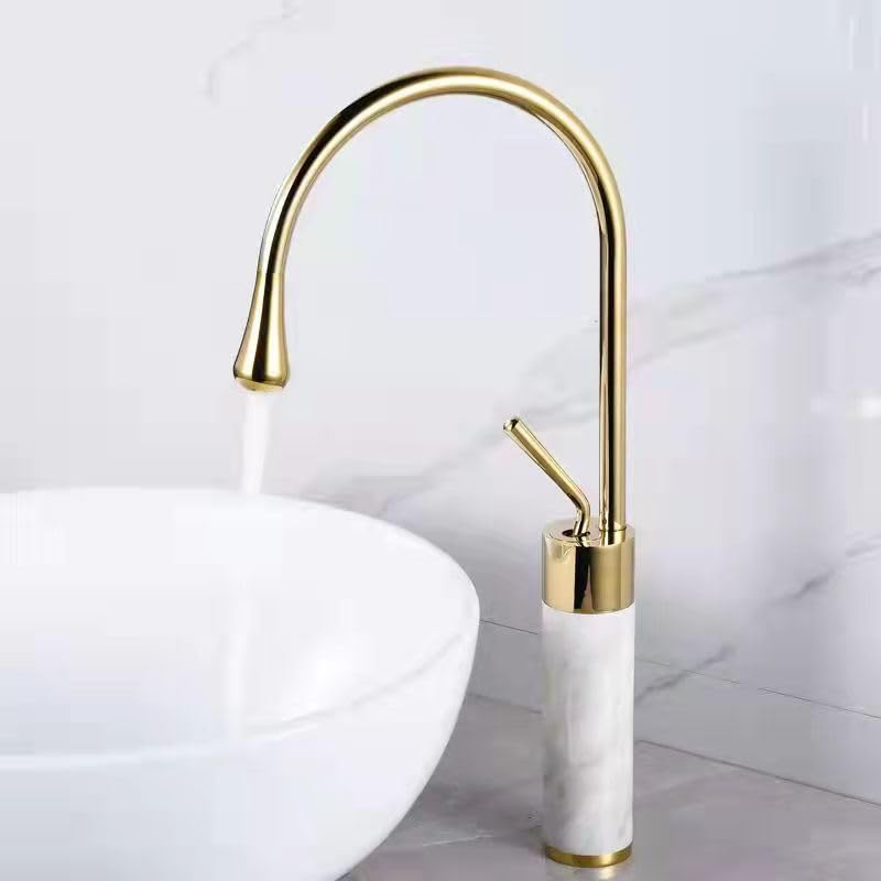 Mitigeur de lavabo pour vasque haute en marbre avec levier unique