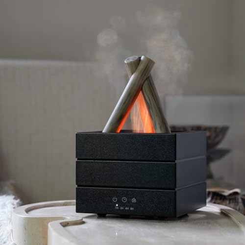 Diffuseur de parfum flamme noir esthétique premium avec télécommande - 6