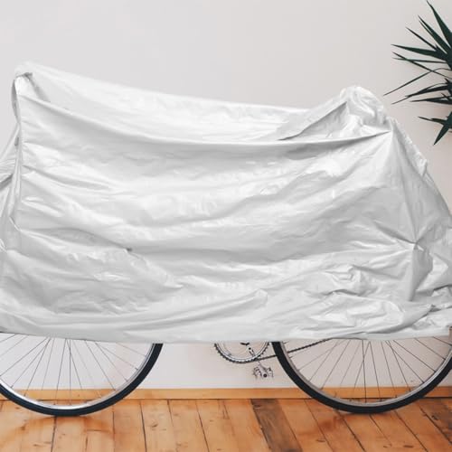 Funda para bicicleta y moto CLISPEED exterior impermeable blanca pack de 2 5