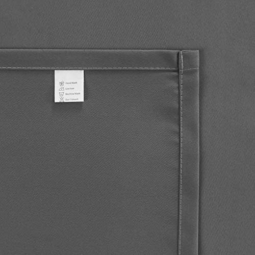 Image of DWCN Blackout Curtains for Bedroom Living Room 42 x 45 Inch Long Dark Grey