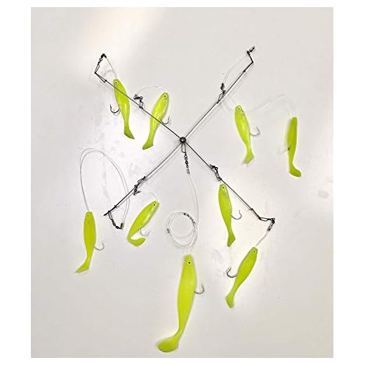 Best umbrella rig for smallmouth Sportfish Shad Umbrella Rig - Chartreuse