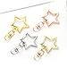 NUEAYMS Elegant Keychain, 10PCS Star Shape Keychains Unique Figure 8 Designs Alloy Texture Suitable for Fashion Enthusiasts and Gift Lovers