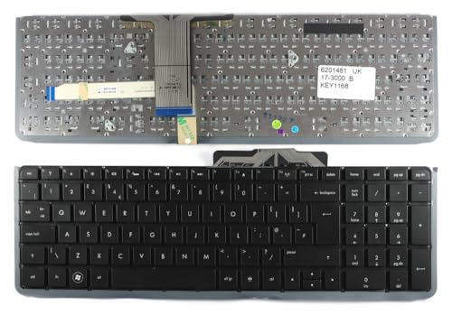Clavier pour ordinateur portable PC de remplacement compatible avec HP Envy 17T-3000 noir