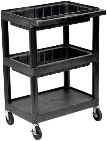 CAR-271 Black Luxor Cart, Plastic, Black