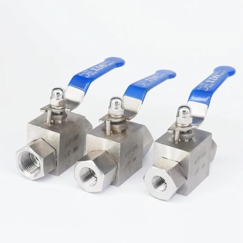 Válvula de bola de acero inoxidable rosca hembra para tuberías de 1/4 y 3/8 4