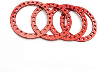 RCLIONS 4pcs Aluminum Replacement Wheel Rim Beadlock Ring for 1:10 RC Crawler Car 1.9