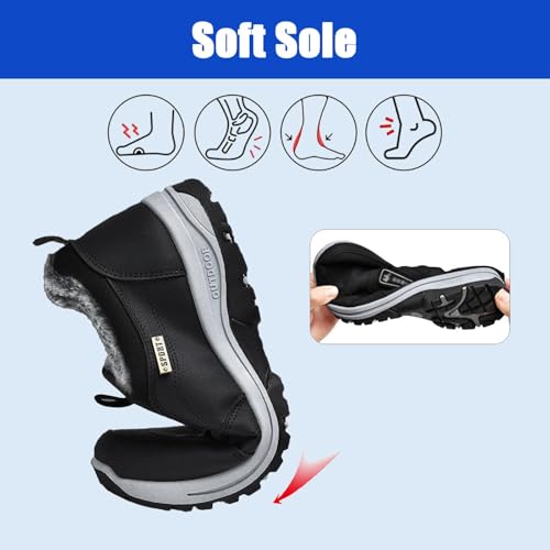 Zapatos ortopédicos de hombre impermeables y antideslizantes con espuma viscoelástica 4