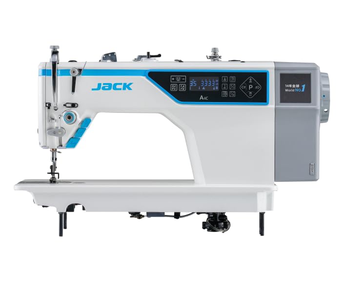 Image of A4C Automatic Thread Trimming Bartacking Sewing Machine | High-Speed Industrial Bartack Machine with Direct Drive Motor for Jeans, Garments & Workwear