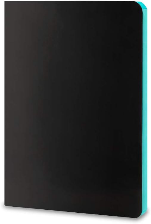 PaintBox Series Black & Turquoise Blue Plain Notebook
