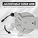 Tool Daily Retractable Pressure Washer Hose Reel 60 FT x 1/4”, Heavy Duty Power Washer Hose Reel 3600 PSI, Auto-Rewinding, Wall/Floor Mounted