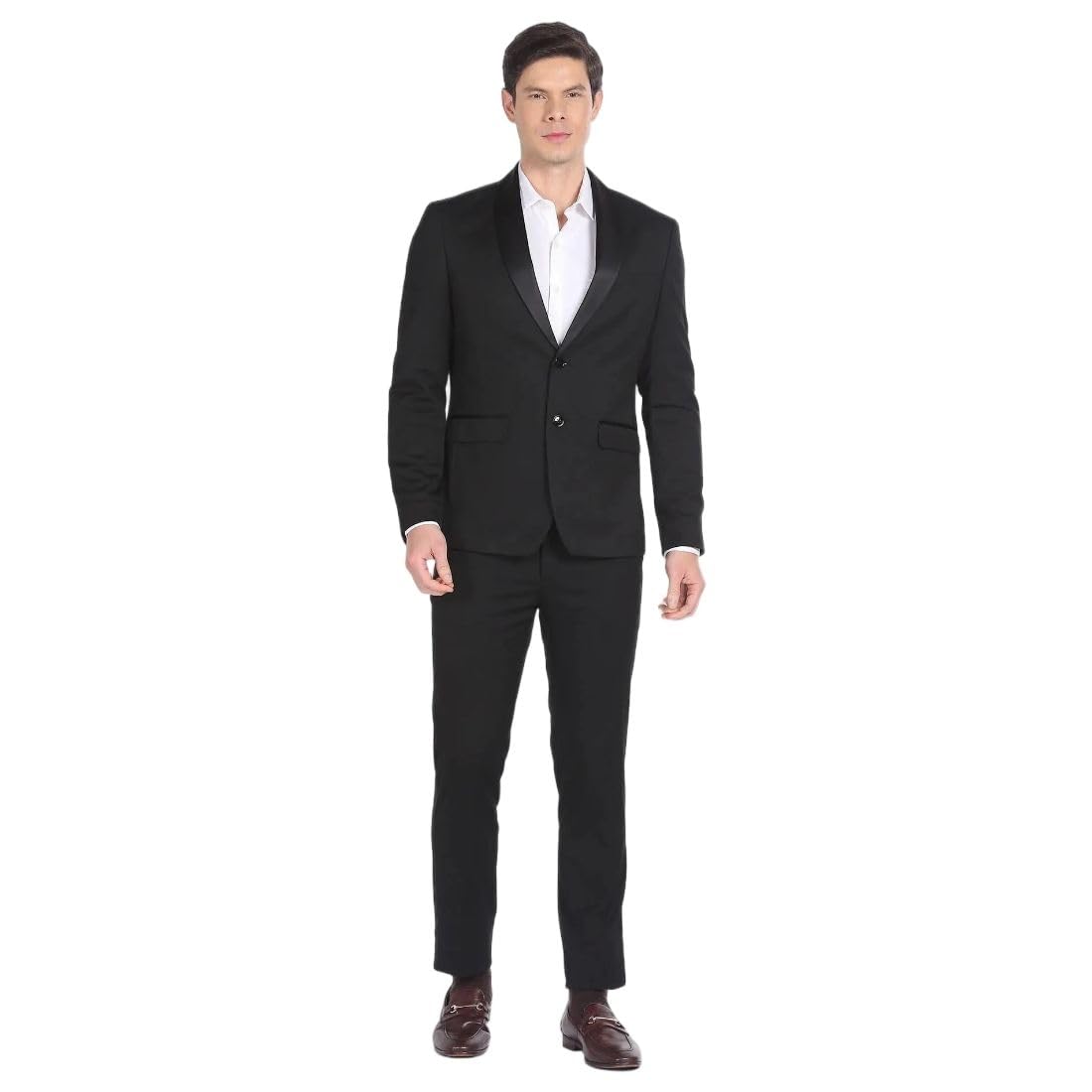 arrow Men's Polyester Five Pockets Business Suit Pants Set-picture-41