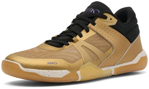 Xero Shoes Men's X1 Low Barefoot Basketball Shoes, Gold, 13