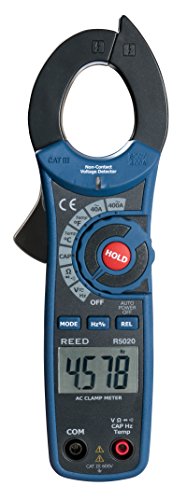 Image of REED Instruments R5020 AC Clamp Meter with Temperature and Non-Contact Voltage Detector, 400A with NIST Calibration Certificate