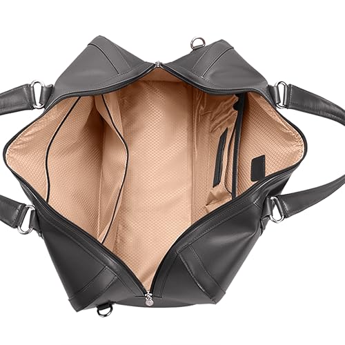 McKLEIN 20" Carry-all Leather Duffel- KINZIE- Black4