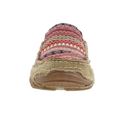 Image of ROPER Womens Daisy Southwest Slip On Flats Casual - Brown, Green