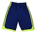 Adidas Boys Basketball Shorts XL/18 Performance Mesh Blue with Yellow Stripes (X-Large)