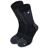 Comodidad y apoyo: protege tus pies de recibir ampollas durante las actividades al aire libre con estos calcetines de alto rendimiento que han sido diseñados exclusivamente con acolchado adicional en el pie y zonas de curación para una mayor protección. Fabricado con una costura plana para una comodidad más duradera, canales de aire en todo el mundo para ayudar a mover la humedad y paneles de ventilación de malla para ayudar a tus pies a respirar