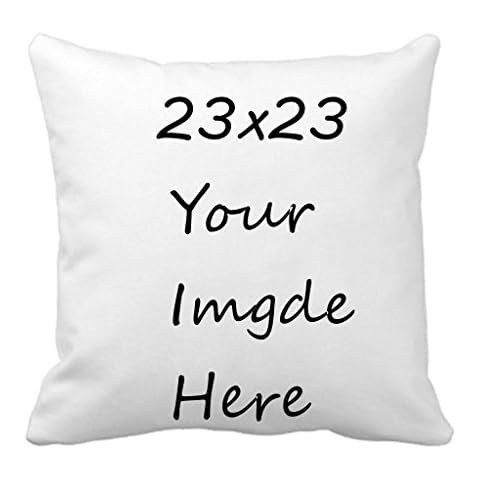 Custom Personalized Throw Pillow Case Creative Pillowcase Customize Gifts for Your Loved Ones (23" x 23", White) Cover