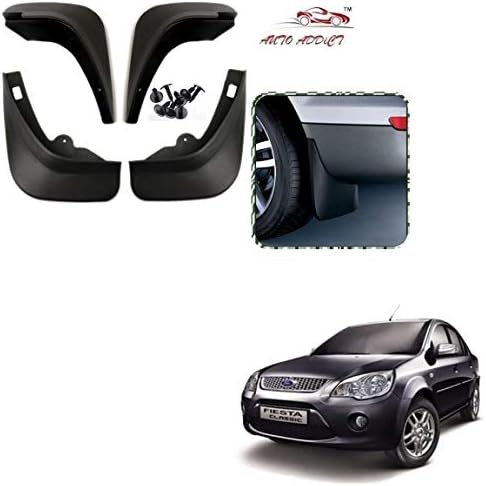 Auto Addict Car Mud Flaps O.E Type Mud Guard Set of 4 pcs for Ford Fiesta Classic