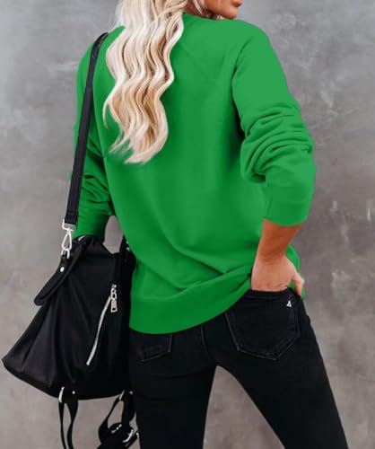 Image of Dressmine Womens USA Shirt Casual Long Sleeve Graphic Tees Knit Crew Neck Sweatshirts Loose Pullover