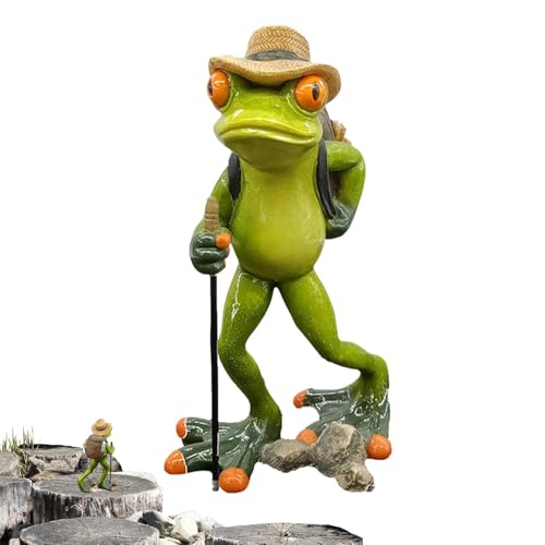Statue de grenouille grimpante idée cadeau originale résine - 2