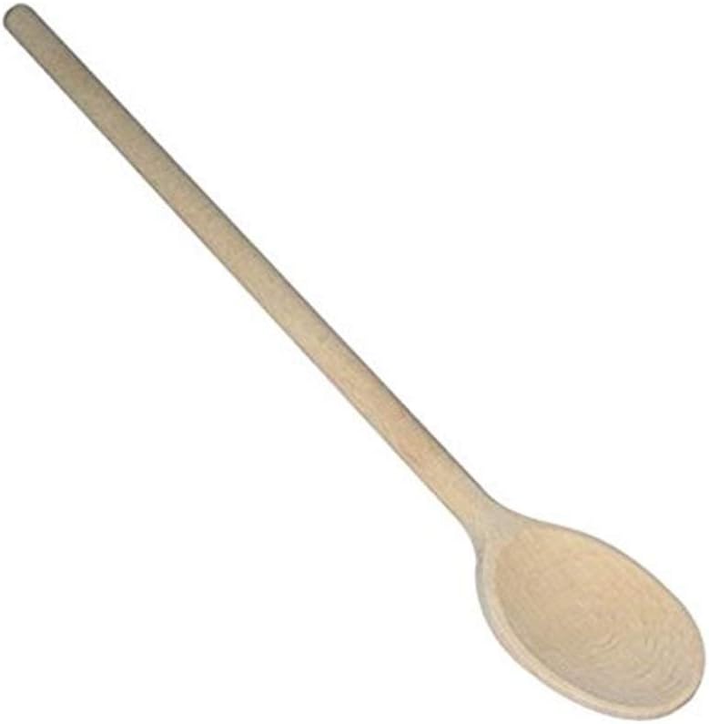 Metaltex Wood Oval Cooking Spoon, Brown, 35 cm