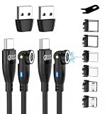 JJ JULIE JAPAN マグネット充電ケーブル 9PIN PD 60W マグネット端子3種類(USB Type-C,MicroUSB,アイプロダクト) QC データ通信対応 2本セット(1m,ブラック)