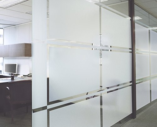 Artscape Etched Glass Large | Window Privacy Film Textured Glass Pattern | Non-Adhesive & UV Protection | Easy to Apply & Removable | 36 x 72 Inches