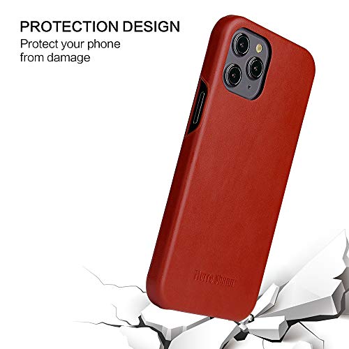 Housse iPhone 15 Pro ultra-mince en cuir de vachette robuste - 4