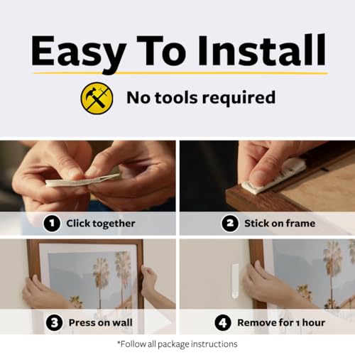 Image of 3M Command 17202ANZ Small Picture Hanging Strips - Pack of 5, Damage-Free Wall Hanging, Holds Up to 1.8kg, Ideal for Photos, Frames & Decor
