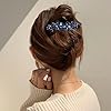 Haarschmuck Blau für Damen Kristall Stil Haarspange Luxus Schmuck Design Haarnadel Vintage Strass Barrettes Sparkly Braut Haarspangen für Frauen Und Mädchen Abendparty Hochzeit Täglicher Gebrauch #4