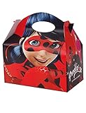 Producto licenciado Ladybug - Cajita de carton para rellenar con decoraciones de lady bug, paquete de 12 cajitas