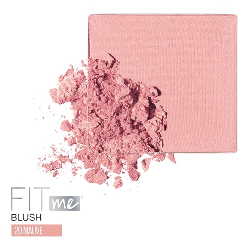 Image of Maybelline Fit Me Powder Blush, Lightweight, Smooth, Blendable, Long-lasting All-Day Face Enhancing Makeup Color, Mauve, 1 Count