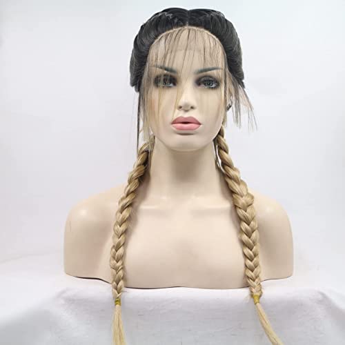 Blonde 613 Perücke Mit Spitzenfront – Hitzebeständig, Kein Kleber Nötig, Natürlicher Look, 61 Cm Lang