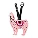 Cute Animal Travel Bag Luggage Name Tag ID Labels - Suitcase Identification Label Holder Alpaca, Llama, Panda, Unicorn (Llama - Pink)