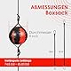 MaxxMMA Double End Speed Ball, Boxing Speed Ball, Reflex Dodge Ball, Punching Speed Ball, MMA Training Ball, einschließlich Pumpe, Schnüre, Ring Locking