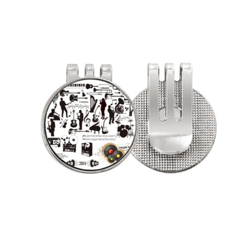 Clip magnétique pour casquette de golf accessoire de musique rock original
