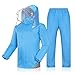 Produktbild Regenmantel, Regt Hose, Im Freien Wasserdichten Und Regendichte Anzug, Reflektierende Kleidung, For Erwachsene Männer Regenbekleidung Mit Kapuze Arbeiten Im Freien Motorrad Golf Angeln ( Size : XXXL )