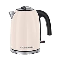 Russell Hobbs Bollitore Elettrico [1,7L, 2400W] Colours Plus Jasmine (Acciaio inox)
