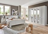 Schlafzimmer Greenholm 4 teilig Weiß mit Spiegel