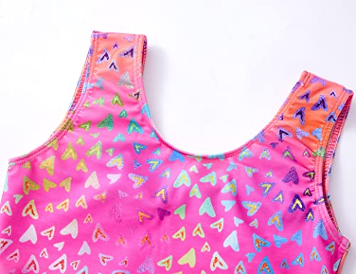 TENVDA Girls Swimsuit Cut Out One Piece Swimwear Summer Beach Sport Bathing Suits for 2-12 Years Old Kids3