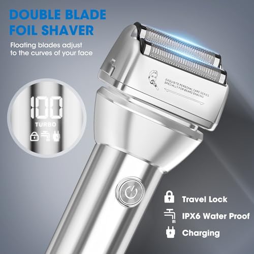 Cortapelos profesional Suttik inalámbrico para evitar tirones en barba y cabello 4
