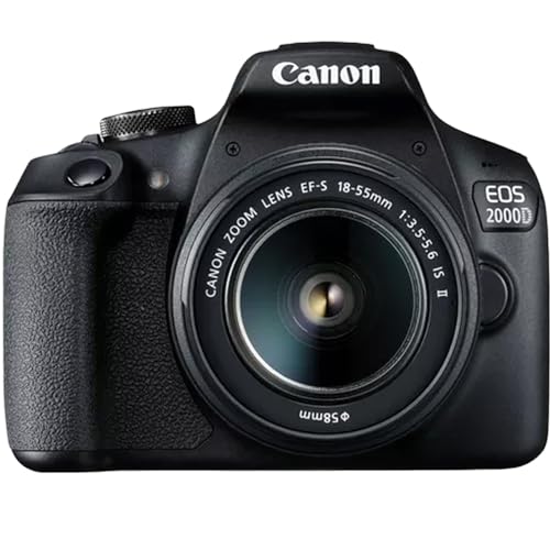 Cámara digital Canon EOS 2000D DSLR con lentes y accesorios miniatura 2