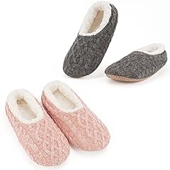 2-pk Cable Knit (Pink & Grey)