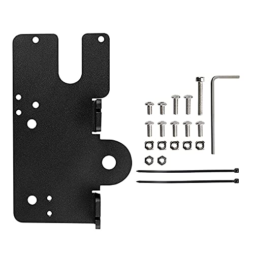 LICHIFIT Aleación de aluminio de metal placa de la extrusora de la impulsión directa para E3D Hemera para Creality Ender-3 V2/CR-10/10S 3D Accesorios de impresora