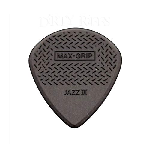 Lot de 6 médiators en fibre de carbone pour guitare Jazz III dans une boîte de rangement pratique – Noir - Les Beatles, Paul McCartney, John Lennon, RIngo Starr, George Harrison Lot de 6 médiators en fibre de carbone pour guitare Jazz III dans une boîte de rangement pratique – Noir