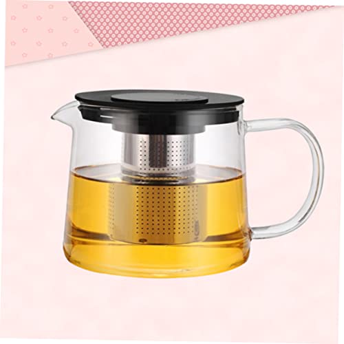 Théière en verre résistant de 1500ml avec couvercle ventilé - 5