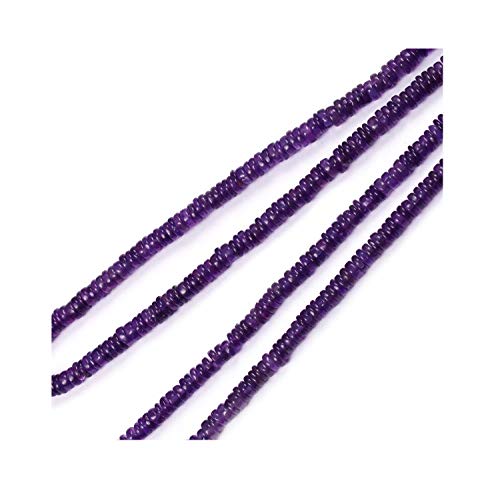 Perles Heishi améthyste 5-6mm fil 16 pouces fabrication bijoux